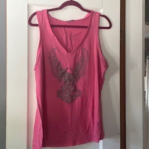 Harley Davidson Pink Flowy tank top
